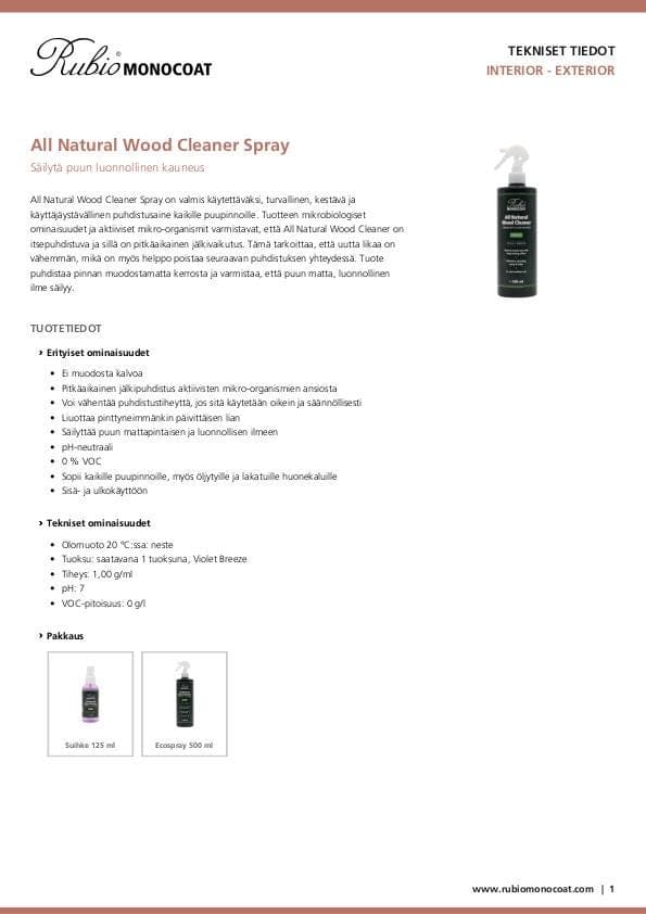 TDS All Natural Wood Cleaner Spray - FI