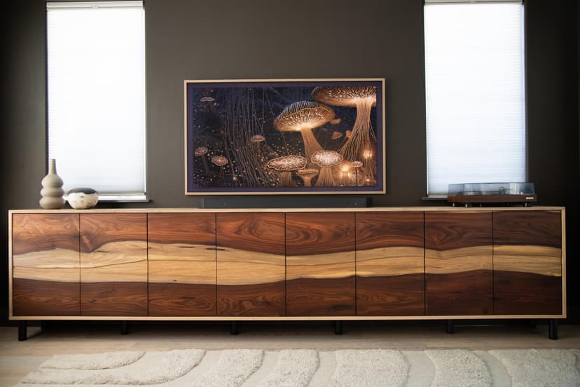 Live Edge Console Cabinet