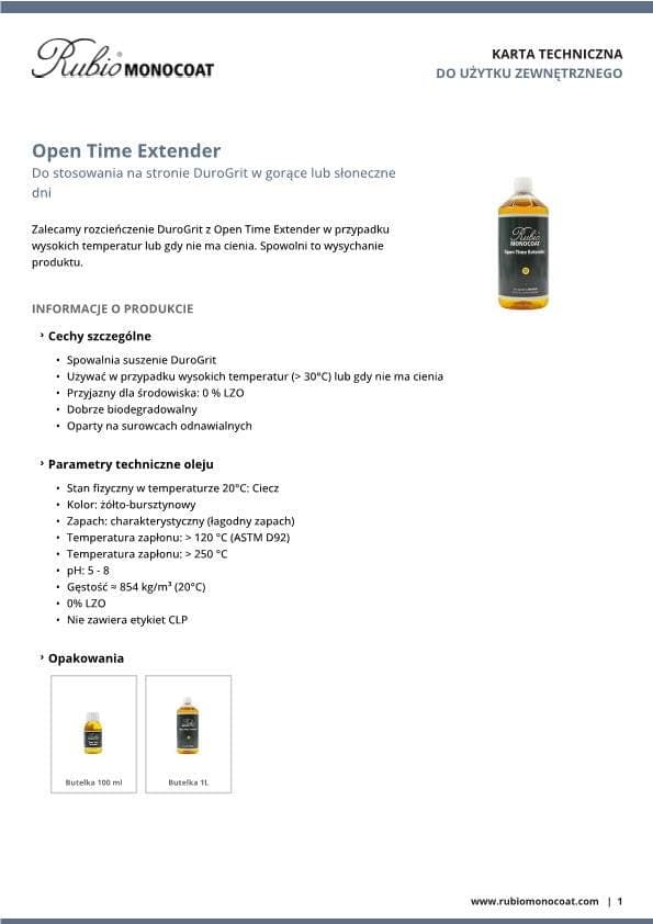 TDS Open Time Extender - PL