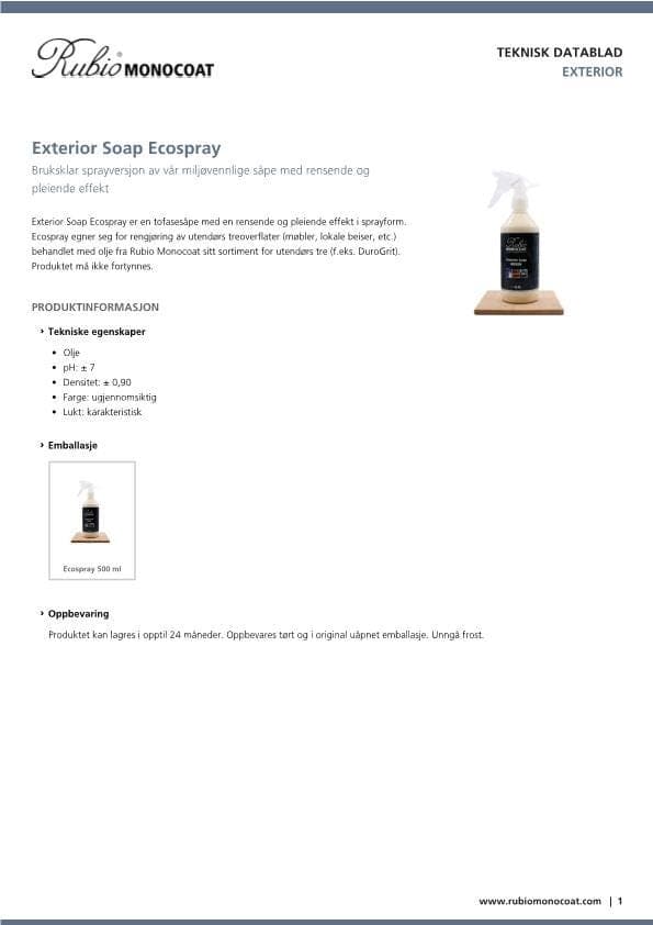 TDS Exterior Soap Ecospray - NO