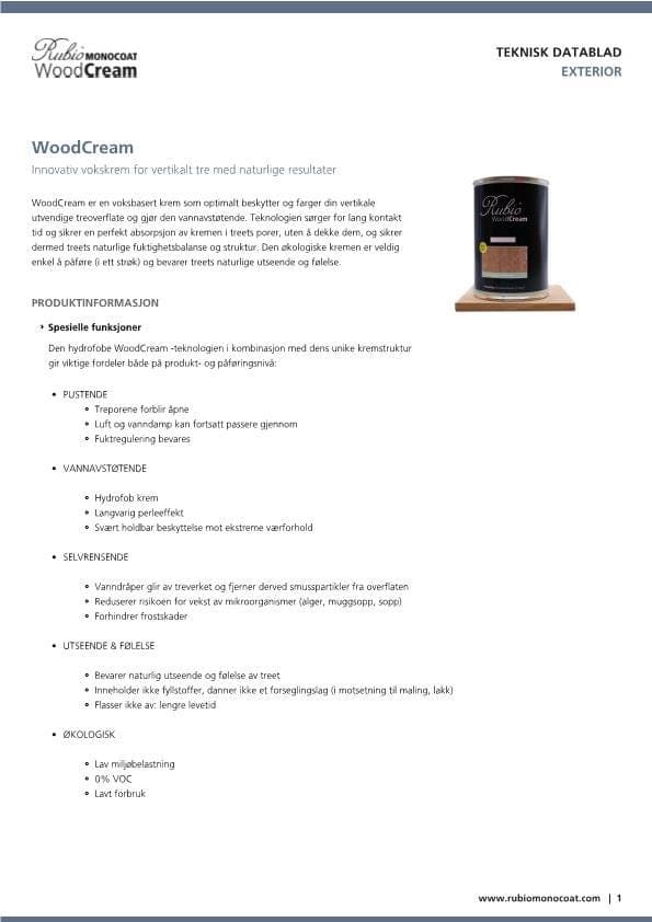 TDS WoodCream - NO
