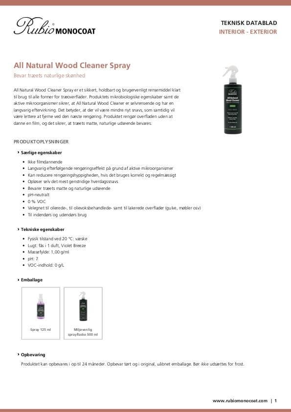 TDS All Natural Wood Cleaner Spray - DK