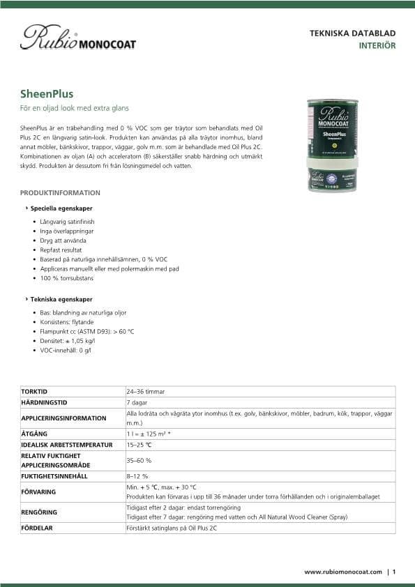 TDS SheenPlus -SE