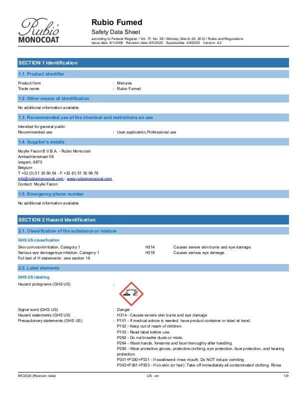 MSDS Fumed - USA - EN_US