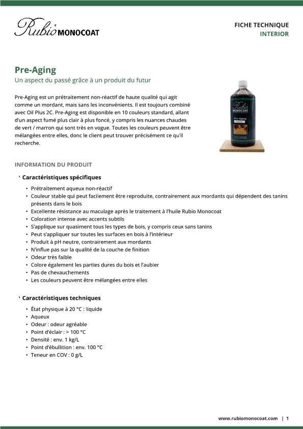 TDS Pre-Aging - FR