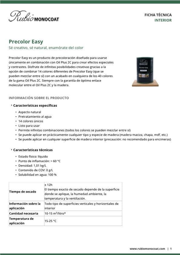 TDS Precolor Easy - ES