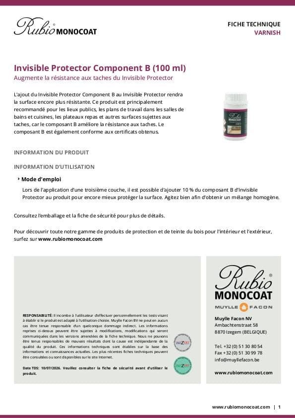 TDS Invisible Protector Component B (100 ml) - FR
