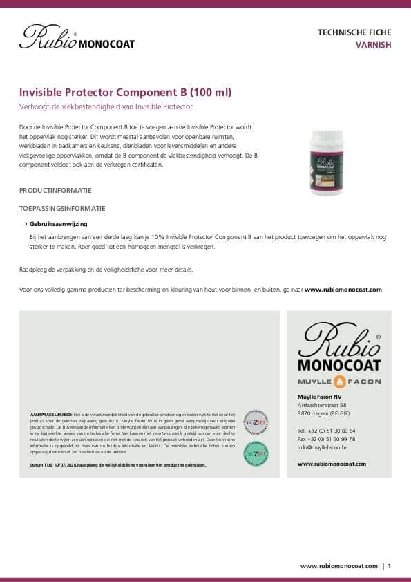 TDS Invisible Protector Component B (100 ml) - NL