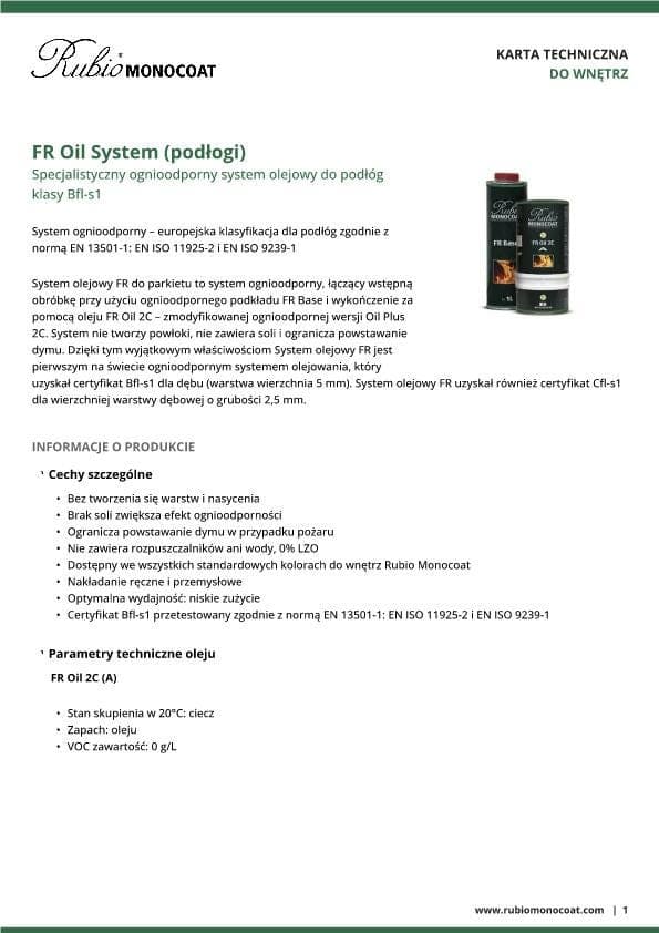 TDS FR Oil System (podłogi) - PL