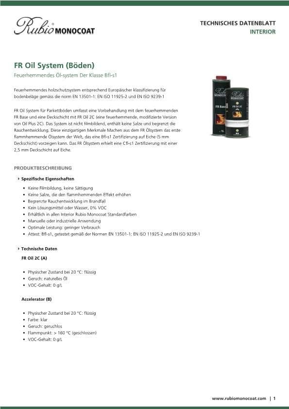 TDS FR Oil System (Böden) - DE