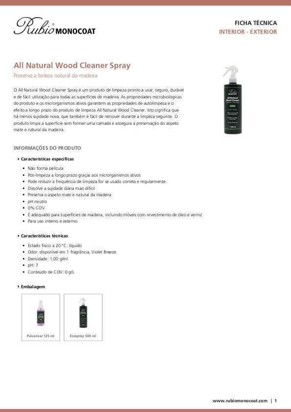 TDS All Natural Wood Cleaner Spray - PT