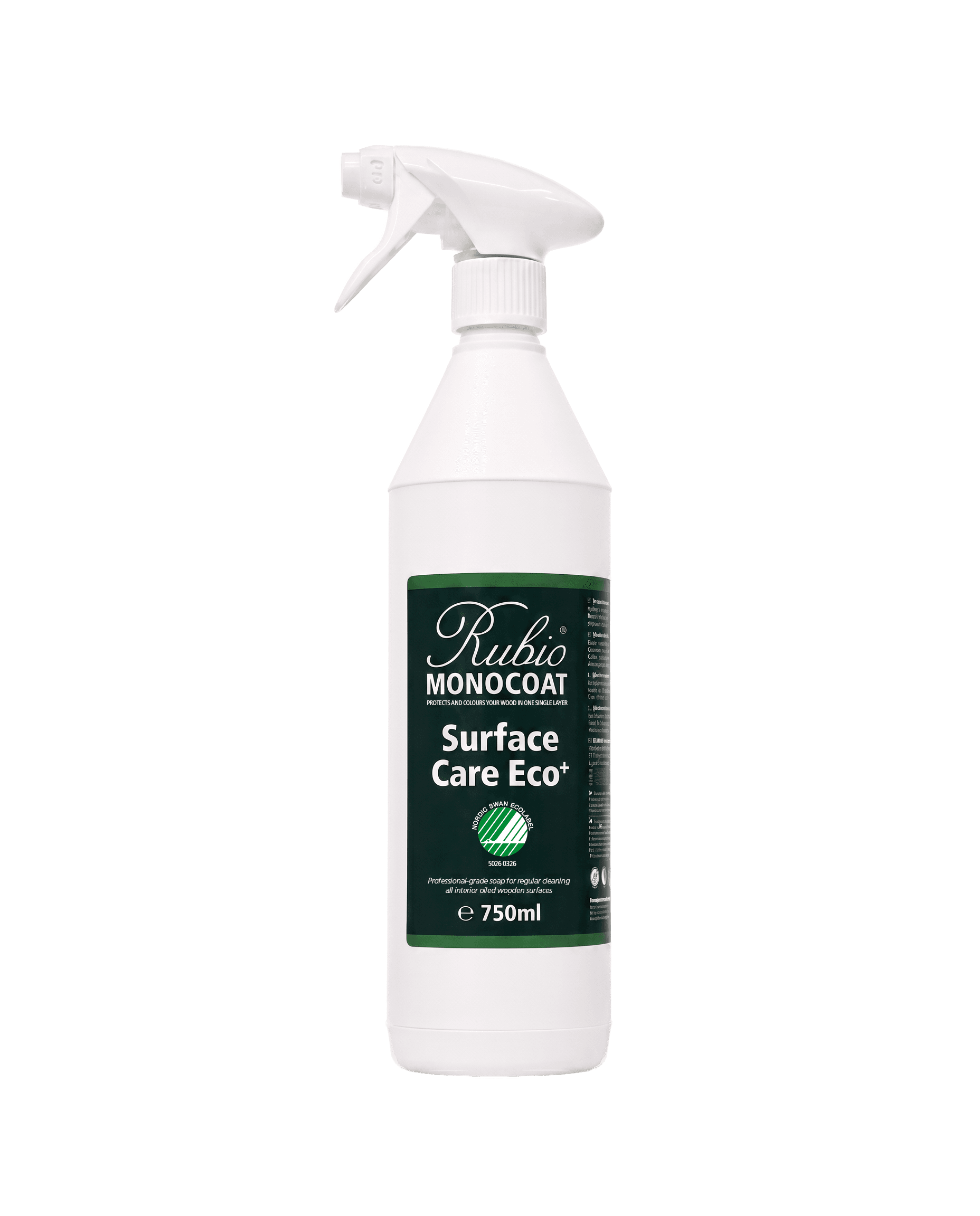 Surface Care Eco+ 750ml with spray head - Pack shot - Transparent background