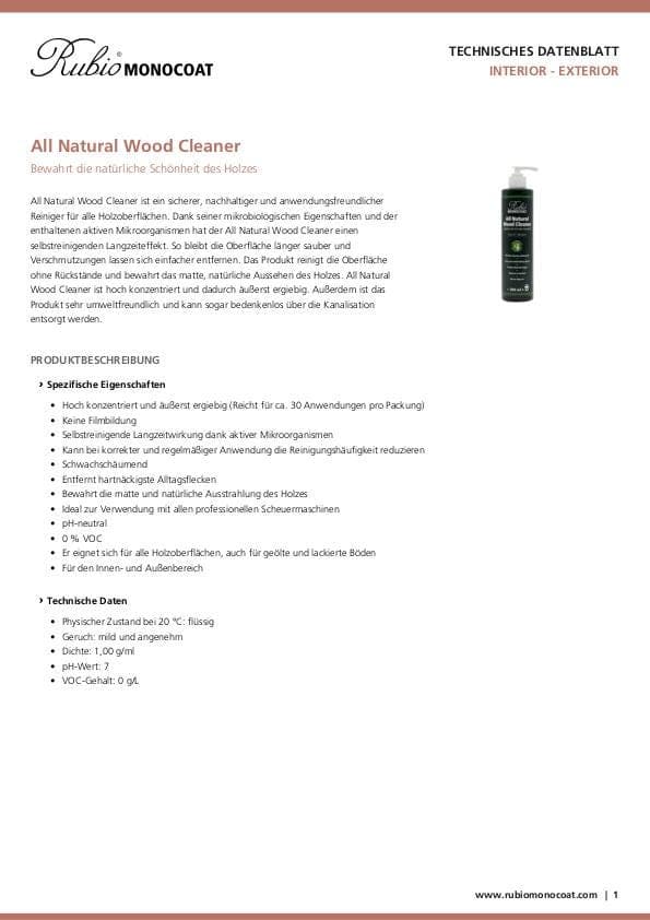 TDS All Natural Wood Cleaner - DE