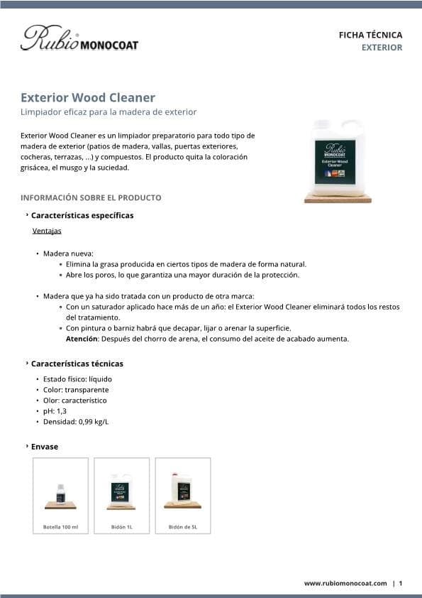 TDS Exterior Wood Cleaner - ES