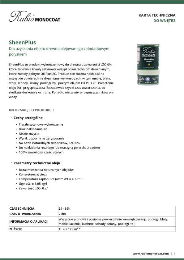 TDS SheenPlus - PL