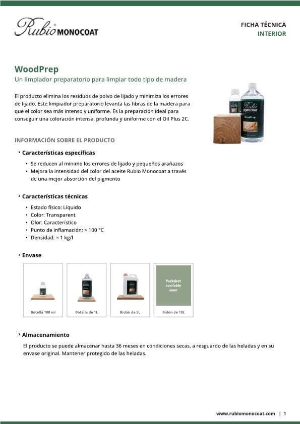 TDS WoodPrep - ES