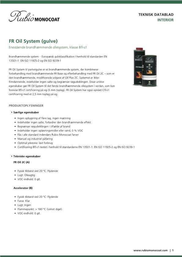 TDS FR Oil System (gulve) - DK