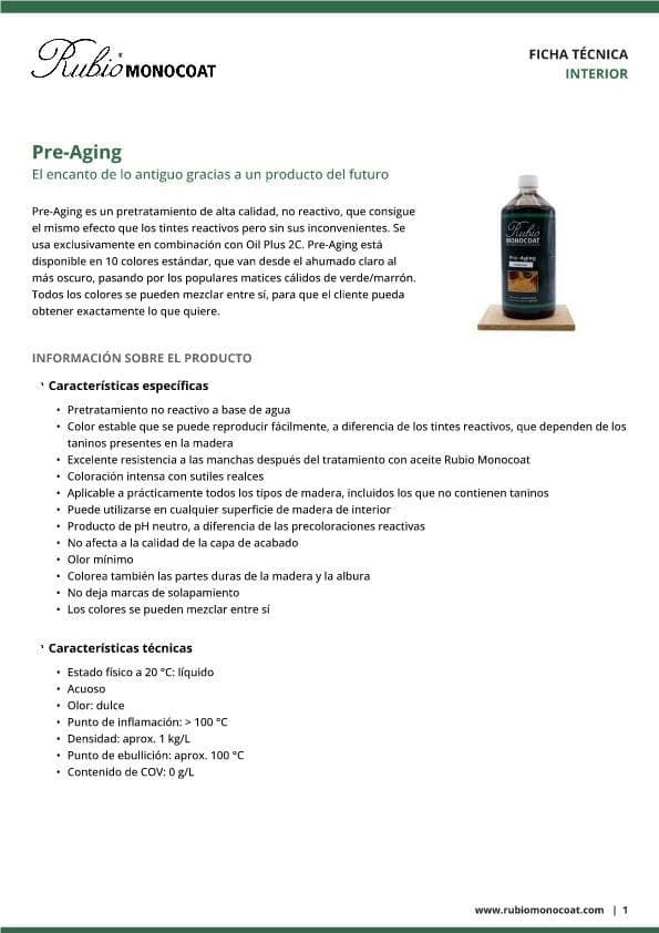 TDS Pre-Aging - ES