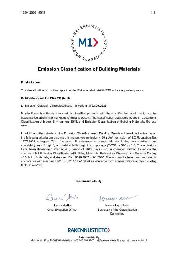 M1_Oil Plus 2C - Certificate