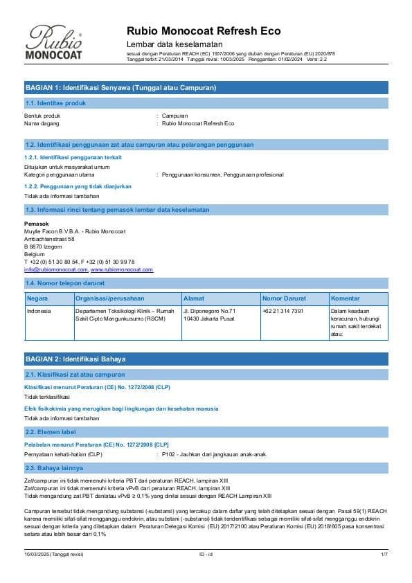 MSDS Refresh Eco - Indonesia - ID