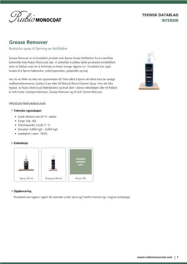 TDS Grease Remover - NO