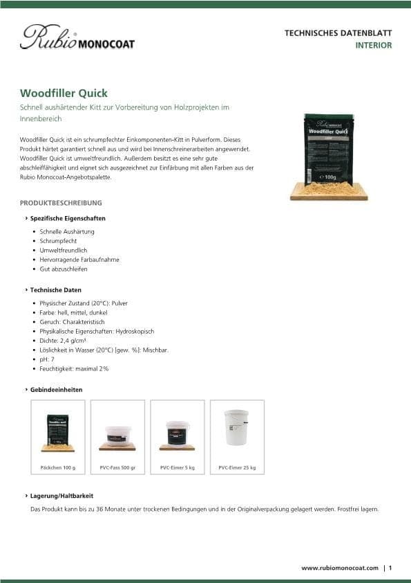 TDS Woodfiller Quick - DE