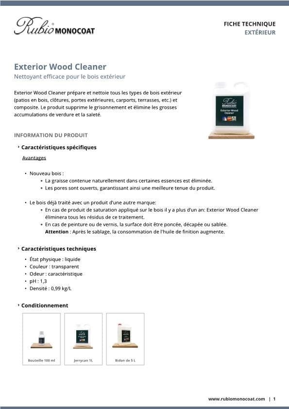 TDS Exterior Wood Cleaner - FR