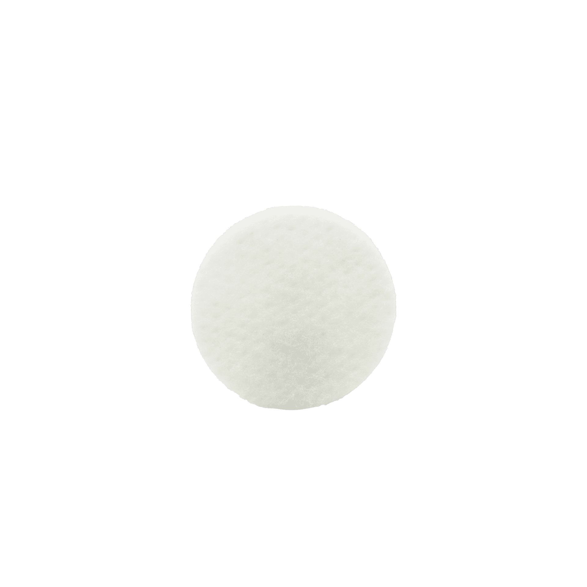 Small white round pad