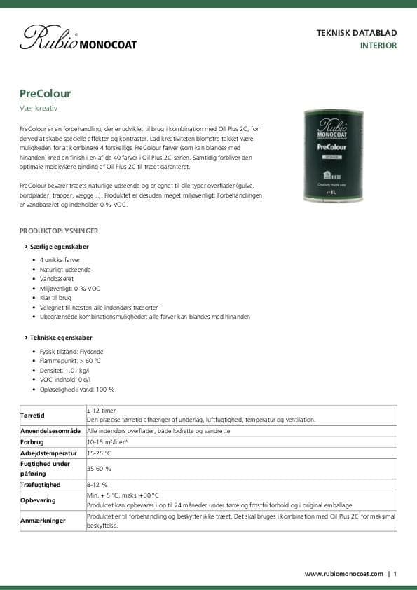 TDS PreColour - DK