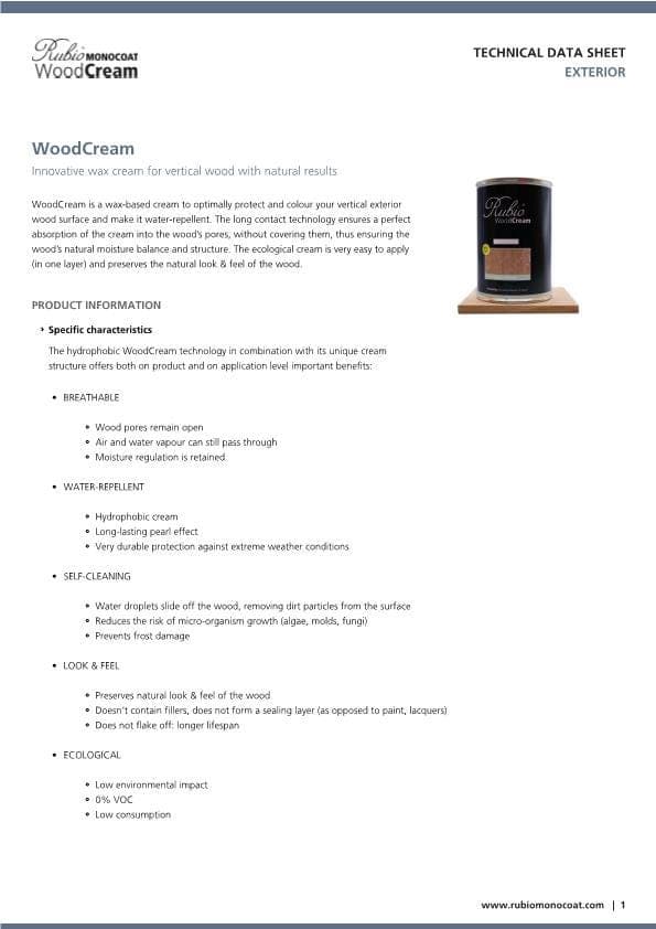 TDS WoodCream - EN