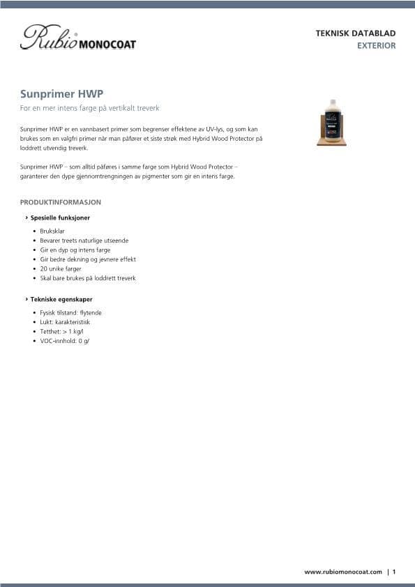 TDS Sunprimer HWP - NO