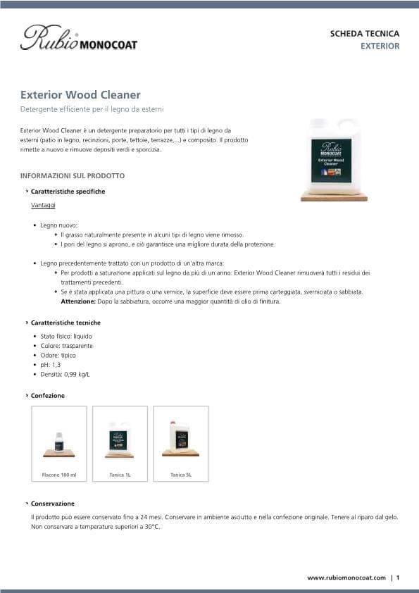 TDS Exterior Wood Cleaner - IT