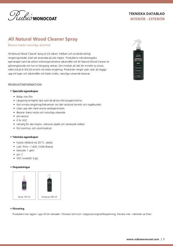 TDS All Natural Wood Cleaner Spray - SE
