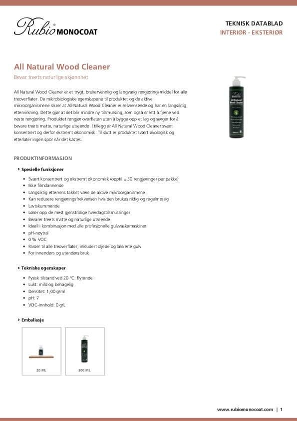 TDS All Natural Wood Cleaner - NO