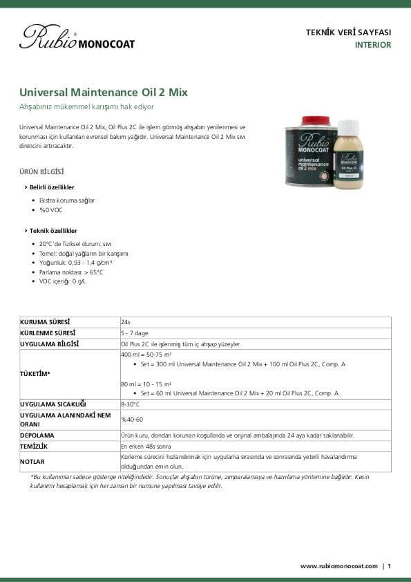 TDS Universal Maintenance Oil 2 Mix - TU
