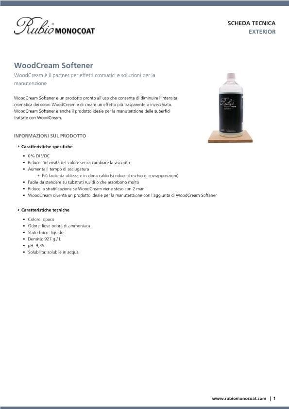 TDS WoodCream Softener - IT