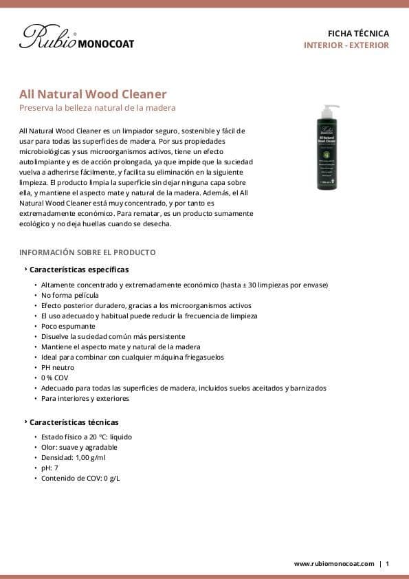TDS All Natural Wood Cleaner - ES