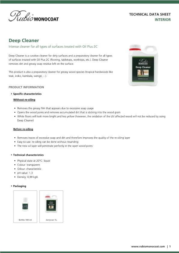 TDS Deep Cleaner - EN