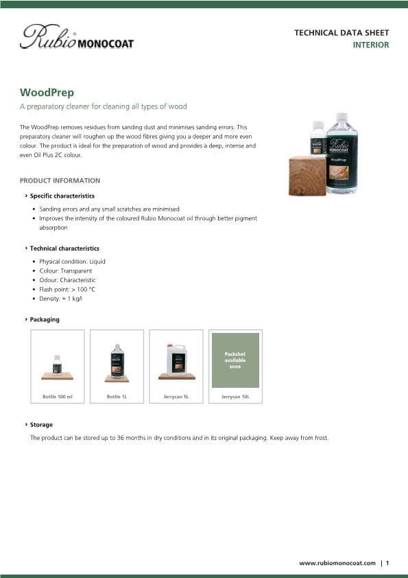 TDS WoodPrep - EN