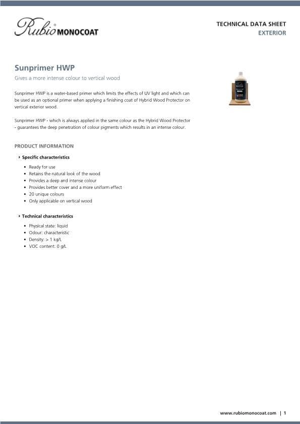 TDS Sunprimer HWP - EN