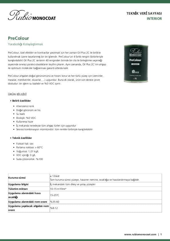 TDS PreColour - TU
