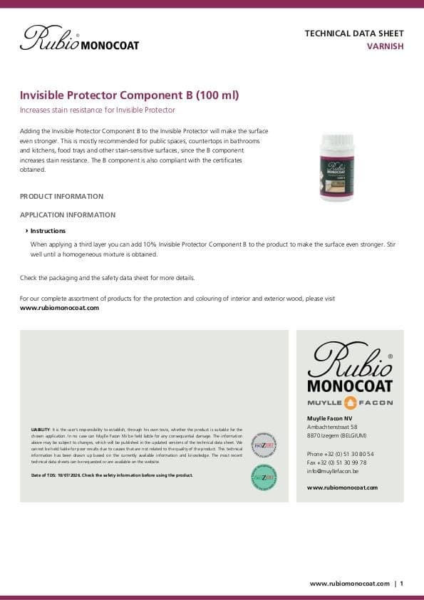 TDS Invisible Protector Component B (100 ml) - EN