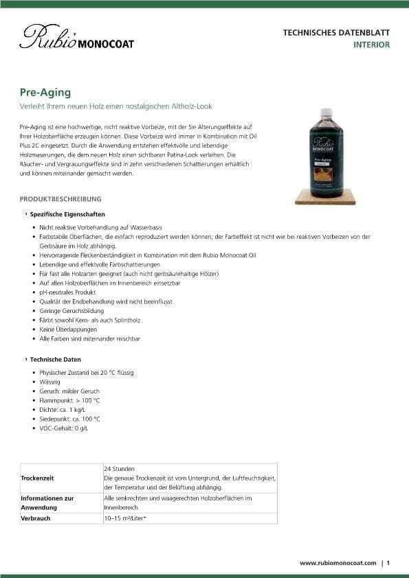 TDS Pre-Aging - DE