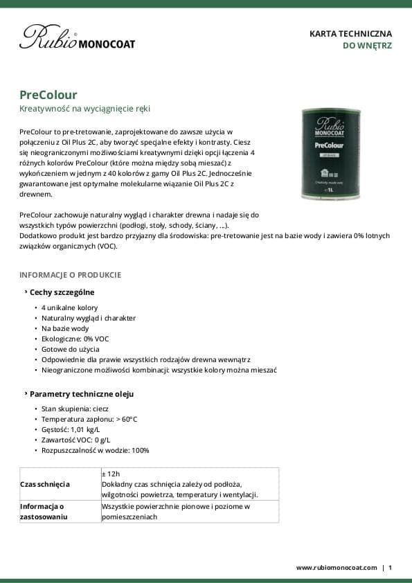 TDS PreColour - PL