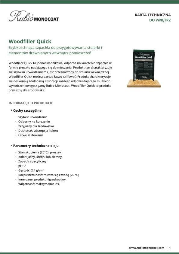 TDS Woodfiller Quick - PL