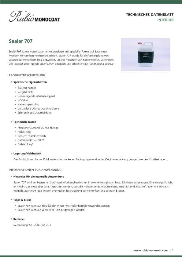 TDS Sealer 707 - DE