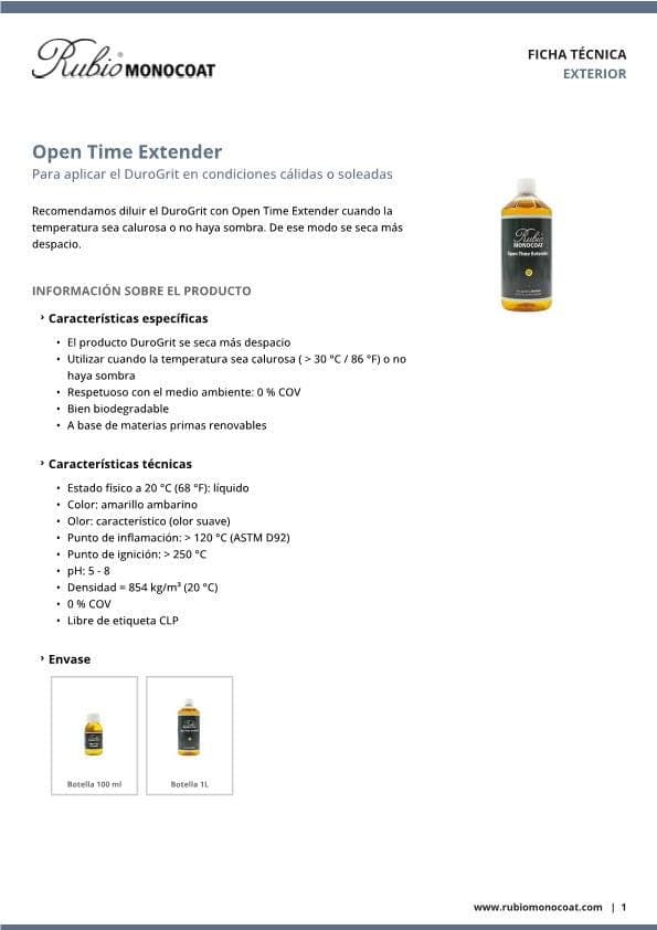 TDS Open Time Extender - ES