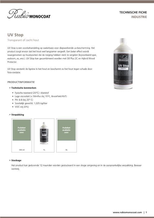 TDS UV Stop - NL