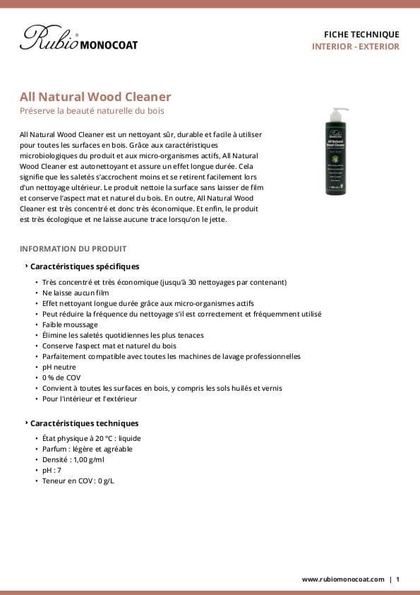 TDS All Natural Wood Cleaner - FR