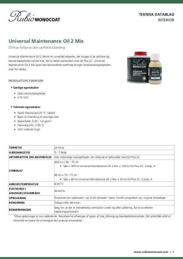 TDS Universal Maintenance Oil 2 Mix - DK